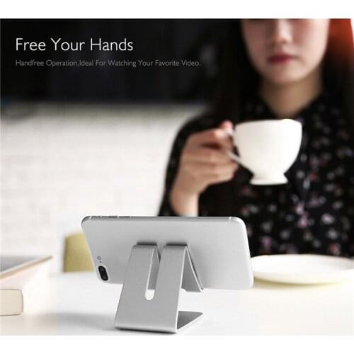 Universal Mobile Phone Holder Stand Aluminium Alloy Desk Holder For Phone Charging Stand Cradle Mount For iPhone Support