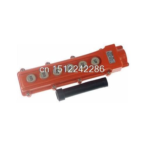 1)For Hoist And Crane Control Station Push Button Switch 6Ways COB-63 Rainproof