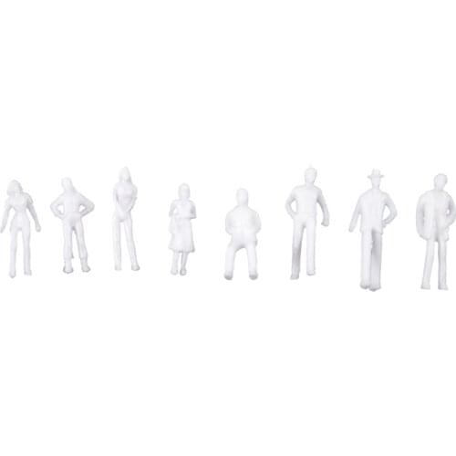 100PCS Figures 1: 75 Scaled Models Train Building People for Layout