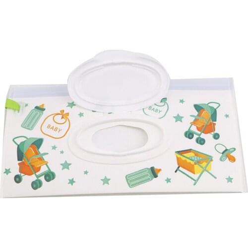 2020 modern style Window Open Removable Cover Wet Wipes Bag Cleaning Wipes Carrying Case tissue case