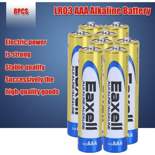 8pc 1.5V AAA Alkaline Battery LR03 Original maxell For Electric toothbrush Toy Flashlight Mouse clock Dry Primary Battery