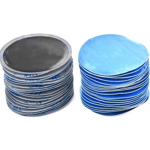 80Pcs/Box 58mm Car Round Natural Rubber Tire Tyre Puncture Repair Cold Patch Tubeless Patches automobiles garage tools