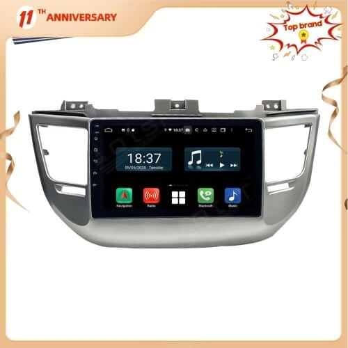128G Android Car Radio Player GPS Navigation For Hyundai Tucson IX35 2014 + Car Stereo Multimedia Player DSP Carplay 4G SIM RHD
