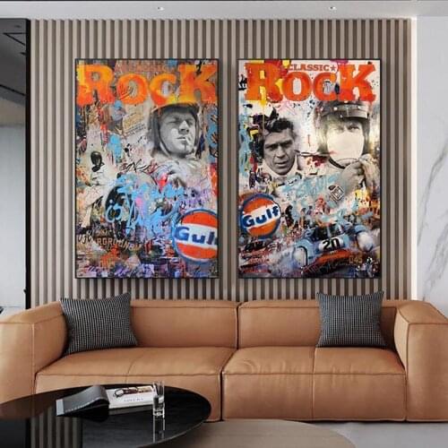 Classicm move Racing is lifeRace Car Artwork Wall Art Picture Print Canvas Painting For Home Living Room Decor