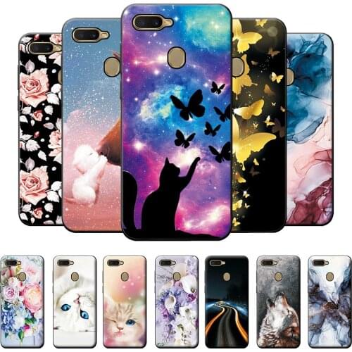 For OPPO A7 Case Silicone Cover For OPPO A5S AX5S Soft TPU Cartoon Case on OPPO A7N AX7 Back Cover Protective Case Bumper 6.2"