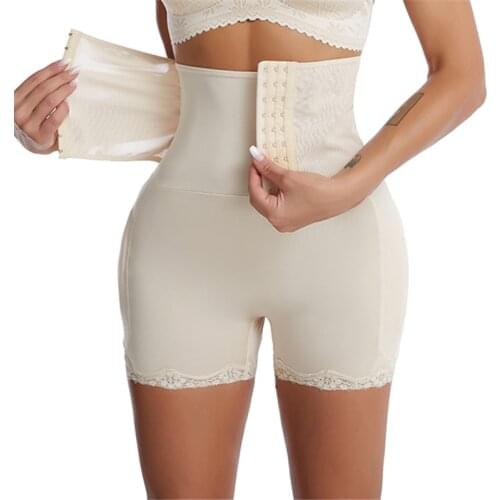 Sponge Fake Butt Lifter Sexy Underwear Hip Enhancer Padded Panty Body Shaper High Waist Trainer Slim Tummy Control Panties S-3XL