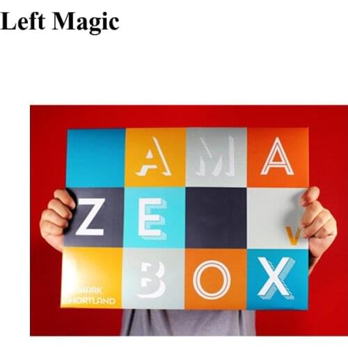 AmazeBox By Mark Shortland Magic Tricks Exchange Box For Professional Magician Stage Gimmicks Illusion Mentalism Comedy G8295