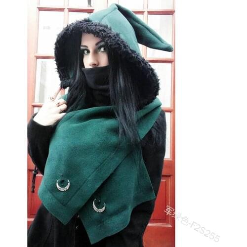 FreePP Medieval Vintage Renaissance Gothic Cosplay Costumes Women Simple Autumn Wizard Witch Shawl Victorian Vampire Decoration