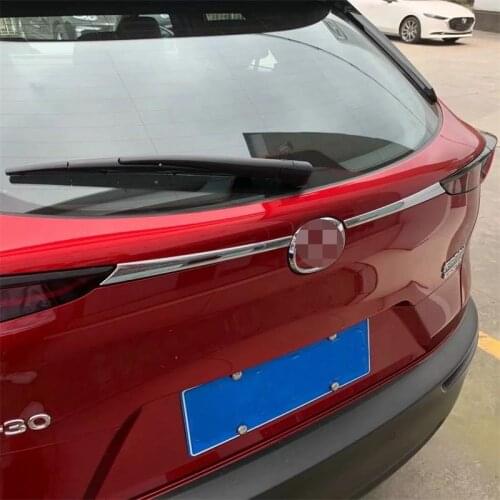 ABS Chromed Car Styling Accessories For Mazda CX-30 CX30 2020 2021 Car Decoration Sticker Tailgate Rear Trunk Lid Cover Trims