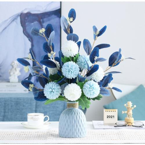 Artificial Flowers Peony Fake Flowers Hydrangea Crafts for DIY Home Bridal Wedding Party Festiva Decoration