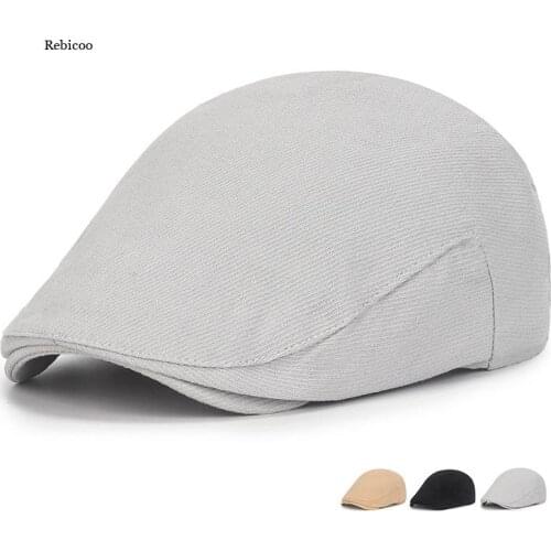 Fashion Men Women Duckbill Baseball Cap Outdoor Sports Adjustable Driving Sun Flat Cabbie Newsboy Hat Unisex Berets Hat Gift