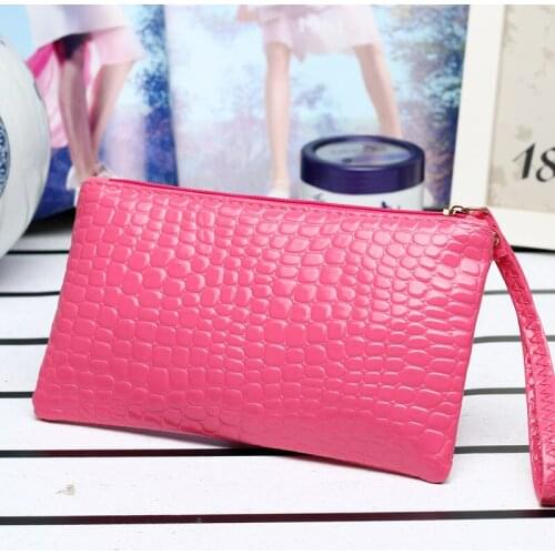 Coin purse PU leather ladies student clutch bag multicolor wallet purse fashion ladies zipper phone bag long wallet LQ041