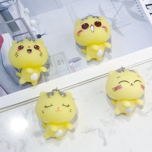 ZOCDOU 1 Piece Cute Cartoon Cat Small Statue Little Figurine Crafts Figure Ornament Miniatures