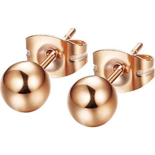 Fashion Unisex Silver Plated Ball Ear Stud Earrings Piercing Party Jewelry Gift