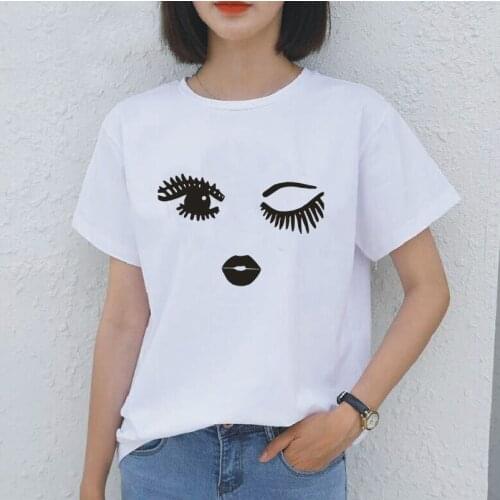 New Harajuku Cotton T-shirt Funny Graphic Printing Short Sleeve Summer Outdoor Casual Plus Size 0-Neck T-Shirts Camiseta Mujer