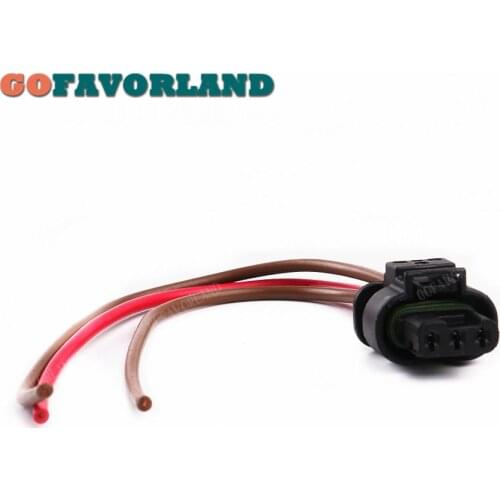 Flat Housing Connector Plug 3-pin Wiring Harness 3C0973203 For Volkswagen Je tta Tou areg 2007-2012 For Audi A3 Q7 2008-2010
