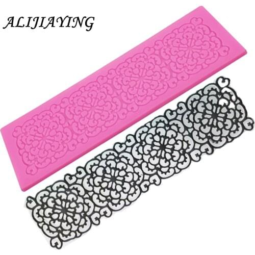 1Pcs Sugarcraft Flower silicone lace fondant mold cake decorating tools chocolate gumpaste mold wedding cake decoraton D0318