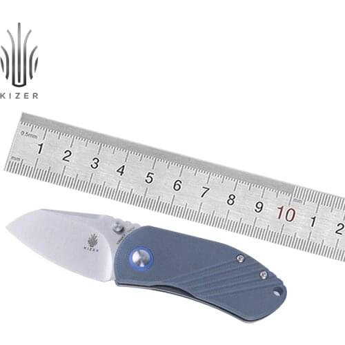 Kizer folding mini knife Contrail V2540C3 154CM steel small knife with snappy thumb-stud opening