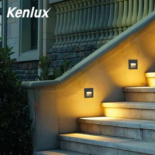3W square round Led stair light recessed step lights AC85-265V outdoor & indoor waterproof fashion wall corner Ladder Wall lamp