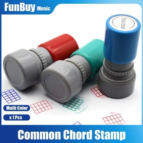Guitar Ukulele Common Chord Stamp 6 String 3 Frets Rubber Stamps Guitarra Musical Instrument For Player Teachers/ Student