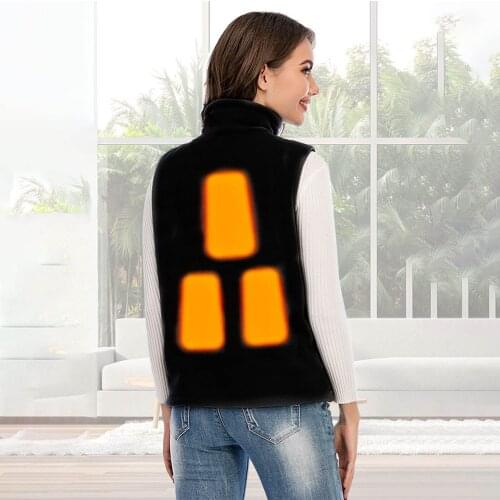 Smart Heated Vest Light 3 Temp Levels Heating Vest Smart Heated Vests Winter Electrical Heated Sleeveless Clothes For Women Man