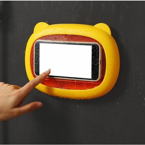 Universal Waterproof Phone Case Water Proof Bag Mobile Phone Pouch Wall Mounted Phone Case Holder Bathroom Toilet Phone Storage