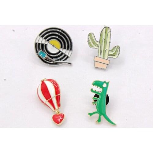 Pure and lovely candy color balloon brooch pin needle collar button girl