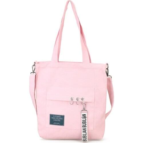 Student Wild Large-Capacity School Bag Womens Canvas Bag 2021 New Trendy Shoulder Bag Japanese Literature and Art Messenger Bag