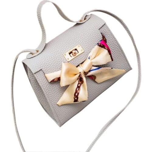 Women PU Leather Handbag Shoulder Lady Crossbody Bag Tote Messenger Satchel Purse with Scarf Decor