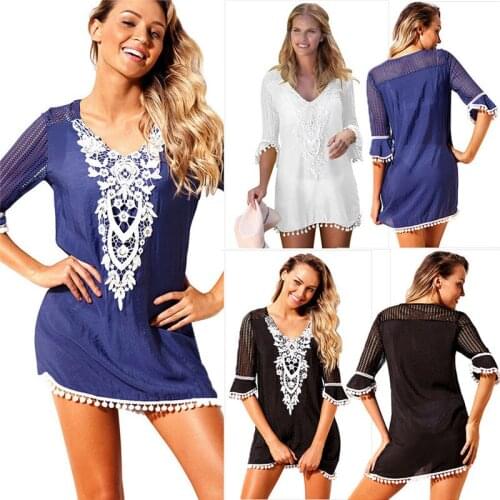 Meihuida Swimwear One Piece Women Women Beachwear Swimwear Bikini Beach Wear Cover Up Tassel Ladies Summer Dress Swim Suit S-XL