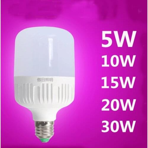 5W 15w 20W led bulb E27 screw bayonet energy-saving super bright white light yellow warm bulb