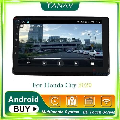 Android 2 Din Car Radio For Honda City 2020 Car Stereo Receiver Video HD Touch Screen GPS Navigation Multimedia System Player