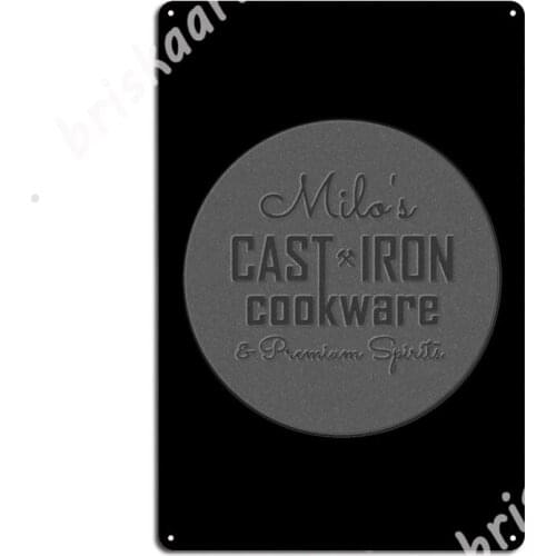 Milos Cast Iron Cookware Metal Signs Club Wall Decor create Wall Tin sign Posters