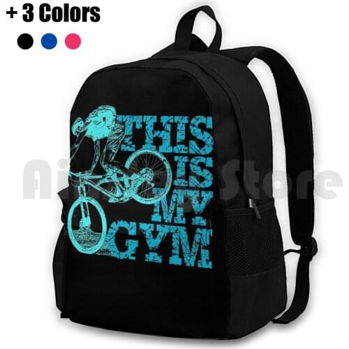 This Is My Gym Cool Mountain Bike Design Outdoor Hiking Backpack Riding Climbing Sports Bag This Is My Gym Cool Mountain Bike
