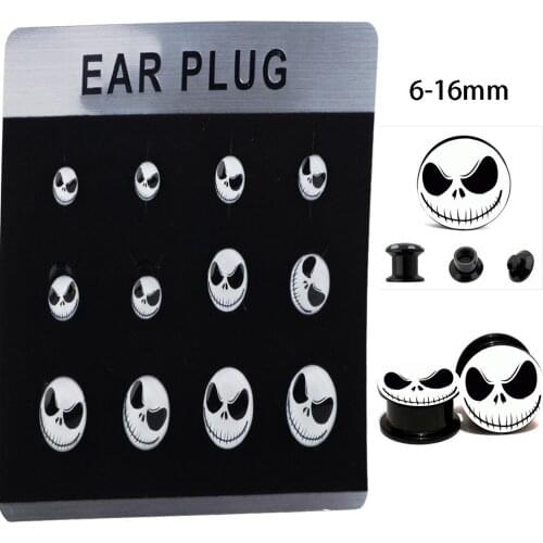 Fanpeijy set Screw Doble Flared Ear Plugs Tunnels Expander Ear Gauges Piercing 00g Earrings Plugs and Tunnels