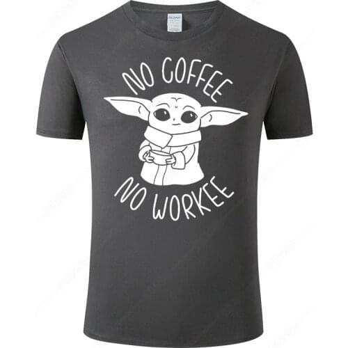 Kawaii Baby Yoda Printed T Shirt Men Women Summer Style Tops Cotton Short Sleeve Tee Star Wars Brand T-shirt Clothing J09