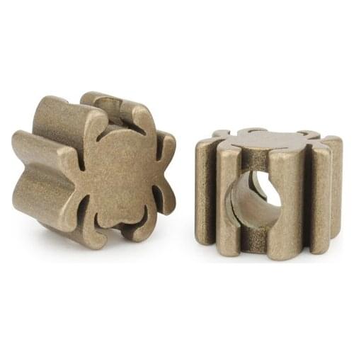 Rough Brass Knife Beads Paracord Umbrella Rope Cord Outdoor EDC Spider Paracord Bead