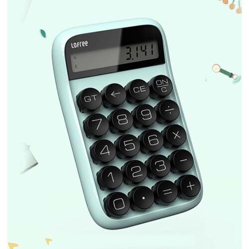 Retro Calculator 3 Colors Disabled Decompression Separable Keycap Off Smart Mini Trumpet Portable Student Office Calculation