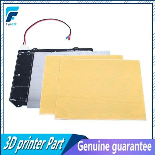 Clone Prusa i3 MK3 Magnetic Heated Bed MK52 Wiring Thermistor Kit With Magnet + Steel Sheet+2pcs PEI Sheet For Prusa i3 MK3 MK3S