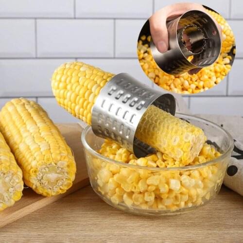 Creative Home Gadgets Corn Stripper Cob Cutter Remove Kitchen Accessories Cooking Tools Stainless Steel Kitchen Cob Remover