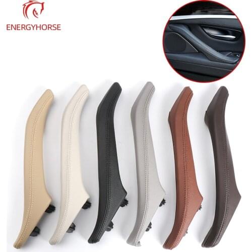 Left Right Interior Passenger Door Leather Pull Handle Assembly for BMW F10 F11 5 Series 51417225852