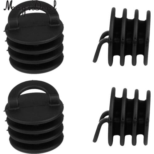 MagiDeal Durable 4Pcs Small/Large Kayak Marine Boat Scupper Stopper Bung Drain Hole Plug Acce Replacement for Canoe Fishing Boat