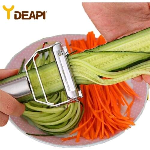 YDEAPI 304Stainless Steel Multi-function Vegetable Peeler&ampJulienne Cutter Julienne Peeler Potato Carrot Grater Kitchen Tool