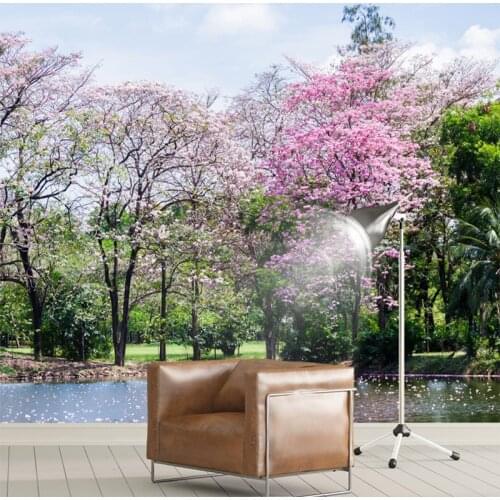 Customize Any Size 3D Fresh Landscape Orest Oil Painting TV Background Wallpaper Bedroom Living Room Sofa Large mural wallpaper