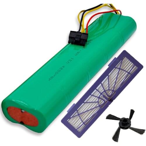 12V 4500mAh 4.5Ah NI-MH battery for Neato Botvac 70e 75 80 85 D75 D8 D85 Vacuum Cleaner battery + 1PC brush and 1pc filter