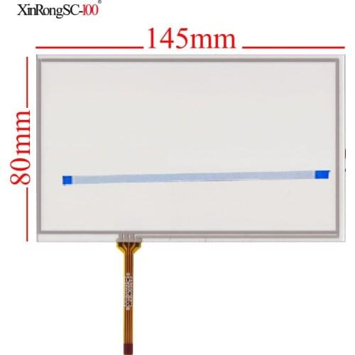 New 6.1 inch 145*80 Touch panel for 4 lins Touch Screen glass for GPS CAR 145mm*80mm