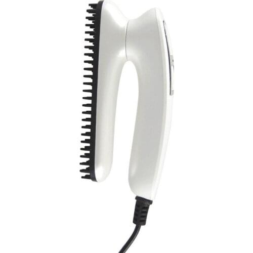 New mini electric beard style comb Mens beard hair straightener Beard straight Multifunctional Hair Curling Curler