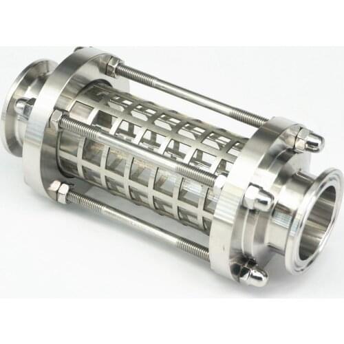 Fit 38mm Pipe OD 1.5" Tri Clamp SUS304 Sanitary Flow Sight Glass Dipoter With Cover For Homebrew