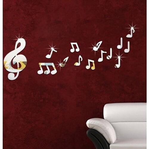 Simple and fashionable acrylic Note mirror wall stickers for children bedroon home decoration