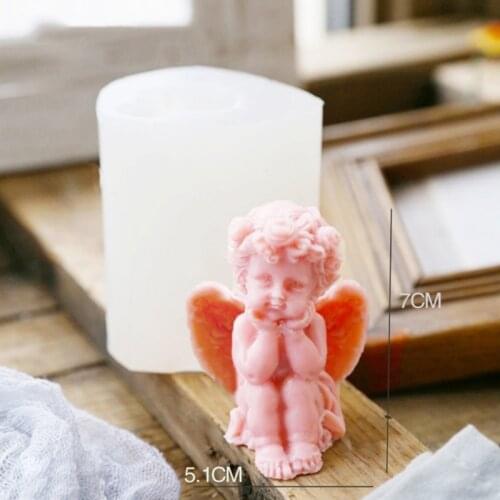 Angel Baby 3D Wing Silicone Mold Tools for Make Chocolates Hard Candies Desserts Ice Cube Candles Soap Baking Cake Decor
